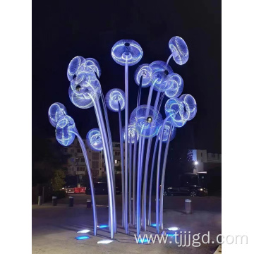 Outdoor Stainless Steel Jellyfish Sculpture